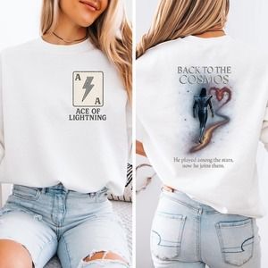 Ace Frehley The Spaceman Sweatshirt, Detroit Rock City Tribute Pullover- 2 Sided